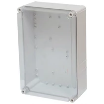 Üres szekrény átlátszó fedéllel műanyag 450mmx 300mmx 170mm IP65 PVT 3045 - ÁF Csatári Plast