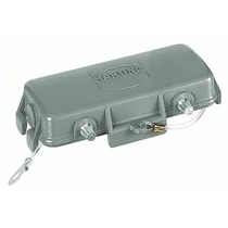 Védőfedél ipari sokpólusú csatlakozóhoz retesszel Han B Protect Cover Die Cast for Base HARTING