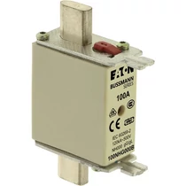 NH biztosítóbetét NH000 100A gL/gG 500V AC 120kA kombikijelző-kioldásjelzéssel Bussmann EATON