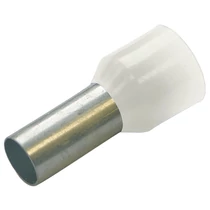 Érvéghüvely szigetelt normál 0.75mm2 8mm fehér Haupa