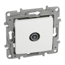Niloé antenna aljzat TV csillagpontos süllyesztett fehér 1-kimenet végzáró 1dB/860MHz LEGRAND