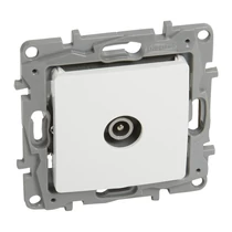 Niloé antenna aljzat TV körmös süllyesztett fehér 1-kimenet MM-végzáró 10dB/860MHz LEGRAND
