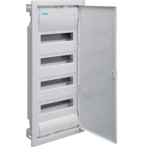 Volta kiselosztó IP30, 4x12M, süllyesztett, teli ajtós, 720x314,5x87mm falkivágásba