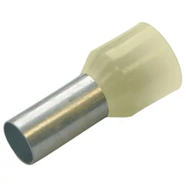 Érvéghüvely szigetelt normál 10mm2 12mm elefántcsont Haupa