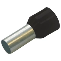 Érvéghüvely szigetelt normál 1.5mm2 8mm fekete Haupa