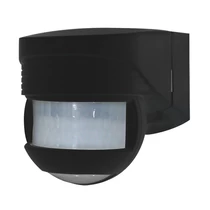 Mozgásérzékelő kültéri falra 12x10m 200° PIR 1000W 230V fekete IP44 LC-Click-N 200 B.E.G.