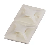 Kötegelő talp öntapadós és csavarozható 28x28x4,8 mm négy oldalt fűzhető Haupa