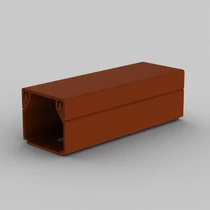 Vezetékcsatorna sötét fa műanyag 20mmx 20mmx 2000mm kezeletlen LHD KOPOS