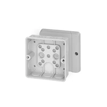 Kötődoboz falonkívüli 98mmx 98mmx 55mm szürke műanyag IP55 11 DE 9340 Hensel