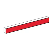 Szerelvénybeépítő-vezetékcsatorna fedél 130mmx 2000mm alumínium kezeletlen DLP alu LEGRAND