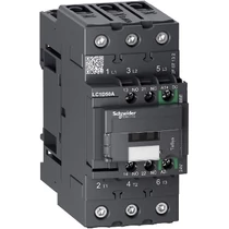 Kontaktor (mágneskapcsoló) EverLink 22kW/400VAC-3 3-Z 17-30VDC 1-z 1-ny csavaros TeSys LC1-D Schneid