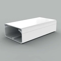 Parapetcsatorna 80mmx 40mm 2000mm kezeletlen műanyag fehér fedéllel EKD KOPOS
