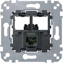 Merten adapterfedél RJ45 beépíthető adatcsatlakozó betét adapterrel Cat5e UTP Schneider