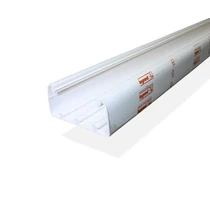 Szerelvénybeépítő-csatorna alj 80mm x 35mm x 2000mm kezeletlen műanyag fényesfehér DLP LEGRAND