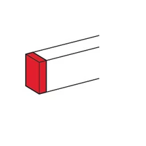 Parapetcsatorna végzáró 80x50/35-csatornához szimmetrikus 80mm x 50mm kezeletlen DLP LEGRAND