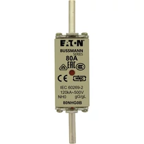 NH biztosítóbetét NH0 80A gL/gG 500V AC 120kA kombikijelző-kioldásjelzéssel Bussmann EATON