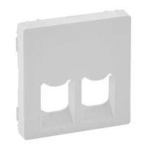 ValenaLife fedlap 2xRJ11/RJ45 beépíthető adatcsatlakozó központi fedlap műanyag fehér LEGRAND