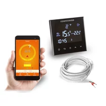 WiFi okostermosztát LCD vezetékes kazánvezérlővel radiátor/padlófűtés süllyesztett IP20 QUANTRAX