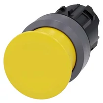 Gomba nyomófej d22 30mm sárga visszaugró SiriusAct SIEMENS