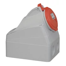 Ipari dugalj falra szerelhető 3P+E 16A 400V(50+60Hz) piros P17 Tempra PRO Dafr-163k06m LEGRAND