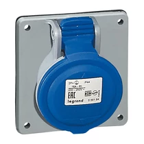Ipari dugalj beépíthető 16A 3P 230V(50+60Hz) kék egyenes P17 Tempra PRO Dafbe-162k06 m LEGRAND