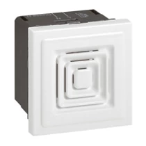 Mosaic berregő betét fedlappal 230VAC 70dB(A) 25mA 2modul süllyesztett fekete LEGRAND