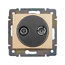 Valena antenna aljzat TV-R csillagpontos süllyesztett 2-kimenet végzáró 1.5dB/860MHz LEGRAND