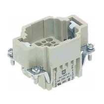 Ipari csatlakozó betét apa 24P 10A 250V krimpelt csapos termoplaszt-betét Han 24DD-M-c HARTING