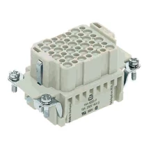 Ipari csatlakozó betét anya 42P 10A 250V krimpelt hüvely termoplaszt-betét Han 42DD-BU-C HARTING
