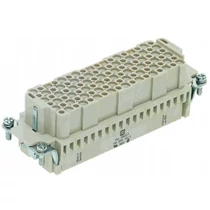 Ipari csatlakozó betét anya 108P 10A 250V krimpelt hüvely Han 108 DD-BU-C HARTING