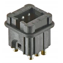 Ipari csatlakozó betét apa 6P 10A 25V csavaros hüvely Staf 06 Pos. M Insert Screw HARTING