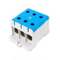 Univerzális sorkapocs N kék 16-95mm2Cu/Alu 1P csavaros 6csatl./>25 mm2 UK 95/3 N Pollmann