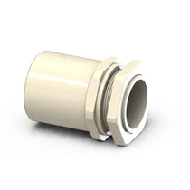 Csőadapter MŰ-I 36 védőcső/M40anya műanyag szürke AM Csatári Plast