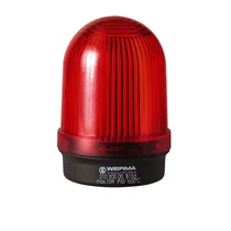 Fényjelző folyamatos lámpa nélkül 81mm 230V AC/DC BA15d piros IP65 falonkívüli BM WERMA