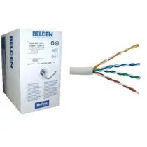 Adatátviteli LAN kábel UTP Cat5e 4x2x24AWG tömör réz szürke UTP 305m BELDEN