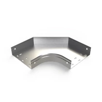 Kábeltálca 90° idom 200mmx 60mm-ma 90° szalaghorganyzott acél CPERC 200x60 GS BASOR