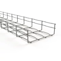 Rácsos kábeltálca 3m rozsdamentes nemesacél U-alak 65mm x 100mm BFR 100X65 i304 BASOR