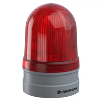 Fényjelző villanó EVS d85x130mm LED 230V AC falonkívüli piros műanyag IP66 Midi TwinFLASH WERMA