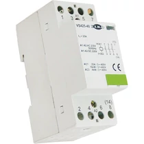 Installációs kontaktor sorolható 25A 24-400V AC/DC 4-z 230V AC/DC-műk 2mod VS425 Elko EP