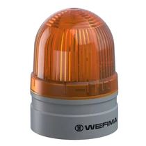 Fényjelző villanó EVS d62x85mm LED 24V AC/DC falonkívüli sárga műanyag IP66 Mini TwinFLASH WERMA