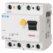 Áram-védőkapcsoló (Fi-relé) 4P 63A 0.03A AC-típus 6kA analóg PF6-63/4/003 EATON