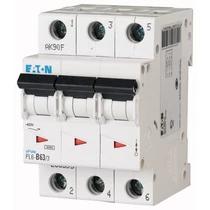 Kismegszakító 3P 63A C-jelleg 400V AC 6kA/60898 PL6-C63/3 EATON