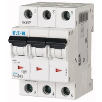 Kismegszakító 3P 4A C-jelleg 400V AC 6kA/60898 PL6-C4/3 EATON