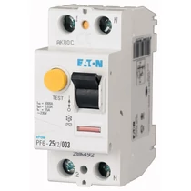 Áram-védőkapcsoló (Fi-relé) 2P 25A 0.03A AC-típus 6kA analóg PF6-25/2/003 EATON