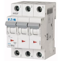 Kismegszakító 3P 16A B-jelleg 400V AC 6kA/60898 PL6-B16/3 EATON