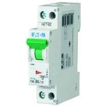 Kismegszakító 1P+N 6A B-jelleg 230V AC 6kA/60898 PLN6-B6/1N-DE EATON