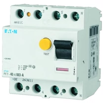 Áram-védőkapcsoló (Fi-relé) 4P 40A 0.03A AC-típus 10kA analóg PF7-40/4/003-DE EATON