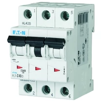 Kismegszakító 3P 40A C-jelleg 400V AC 10kA/60898 PL7-C40/3 EATON