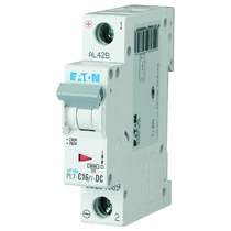 Kismegszakító 1P 16A C-jelleg 48V DC 10kA/60898 PL7-C16/1-DC EATON