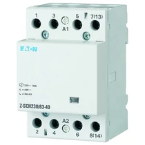 Installációs kontaktor sorolható 63A 440V AC 4-z 230V AC-műk 3mod Z-SCH230/63-40 EATON